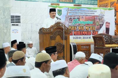 Sekda Inhil Ajak Umat Muslim Selalu Makmurkan Masjid dan Syiarkan Islam